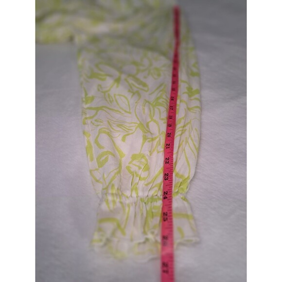 Torrid Mini Gauze Floral Yellow Skater Dress Long Sleeves Fit Flare Size 3 NWT - Picture 10 of 12